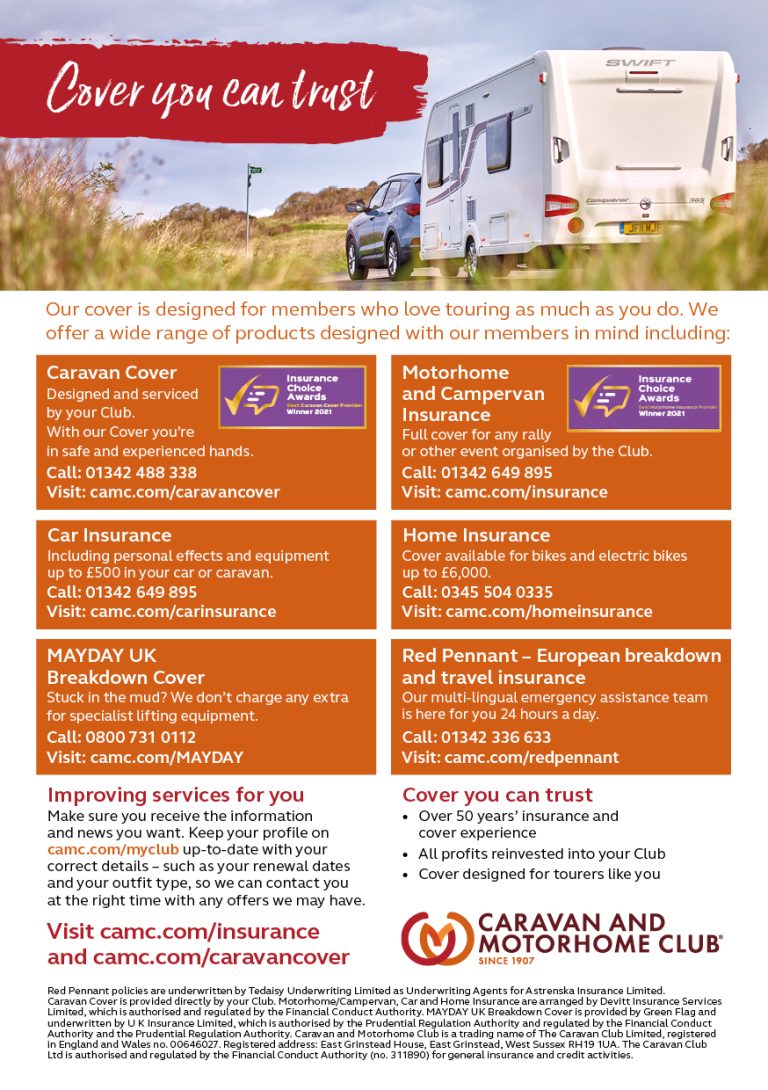 Caravan rallies in Leicestershire 2022, and surrounding counties